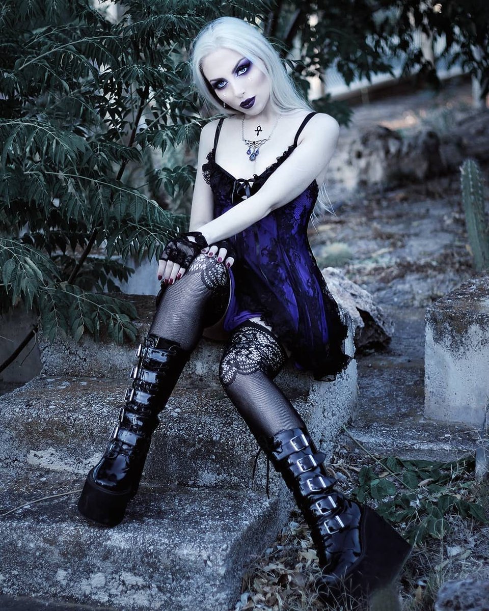 Dark beauty <a href="/vesmedinia/">Vesmedinia</a> is absolutely killing this look in our classic Ankh #magicmarkings 
.
We ship cheap worldwide 🌍
.
#gothicaesthetic #gothicstyle #gothstyle #glamgoth #gothicmodel #gothgirl