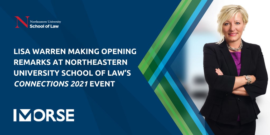 Morse's tweet photo. Lisa Warren will speak during the opening portion of the @NUSL’s annual #mentoring and #networking reception. The event gives law students the opportunity to listen to alumni about their experiences regarding practice areas, co-ops &amp; the legal job market: https://t.co/ZUr5b14wtj https://t.co/ZU9b2u1cFR