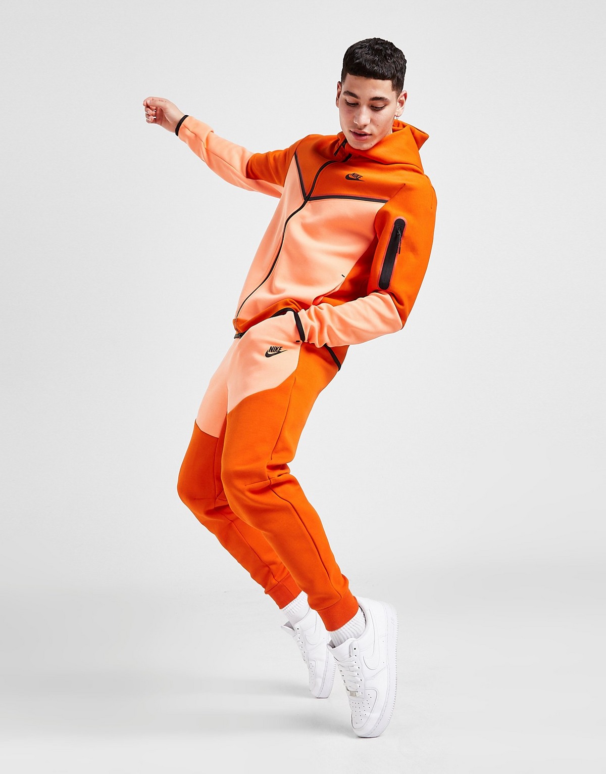X FitThemAll Nouvel ensemble Nike Tech Fleece Orange