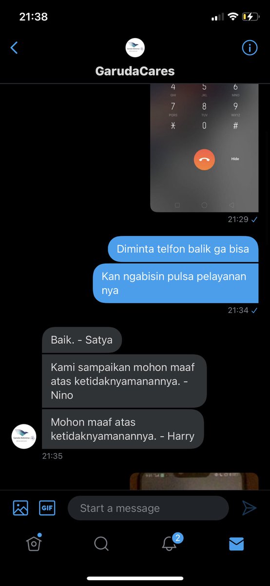 BasriMei's tweet photo. Ga solutif, minta maaf aja bisa nya. Heran ga bisa nelfon balik kenapa ya ? @IndonesiaGaruda https://t.co/wMyTFrJkGv