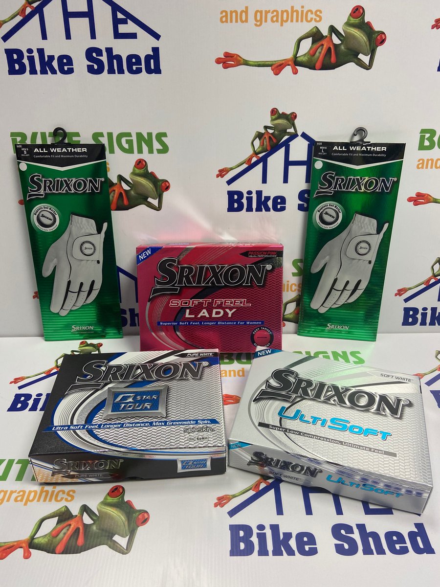 Thebikeshedbute's tweet photo. New delivery of golf goodies We have the Srixon all weather glove with a magnetic ball marker. Srixon lady  Q start tour &amp; UltiSoft golf balls. So if you are planning on playing golf this weekend pop in and get your accessories 
#teambikeshed
#open7daysforyou
#supportlocal
Srixon https://t.co/pEmlDv0wez