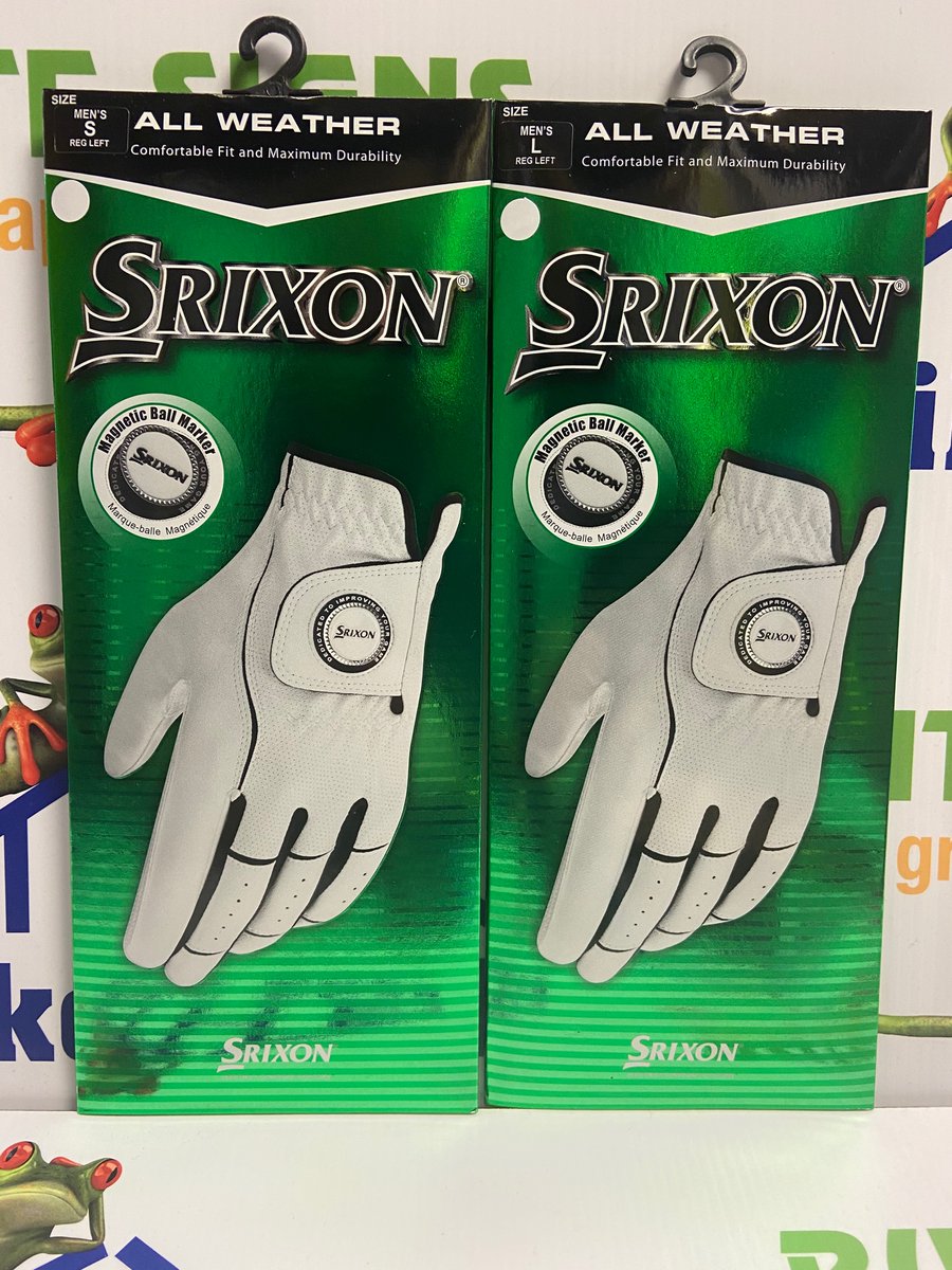 New delivery of golf goodies We have the Srixon all weather glove with a magnetic ball marker. Srixon lady Q start tour & UltiSoft golf balls. So if you are planning on playing golf this weekend pop in and get your accessories #teambikeshed #open7daysforyou #supportlocal Srixon
