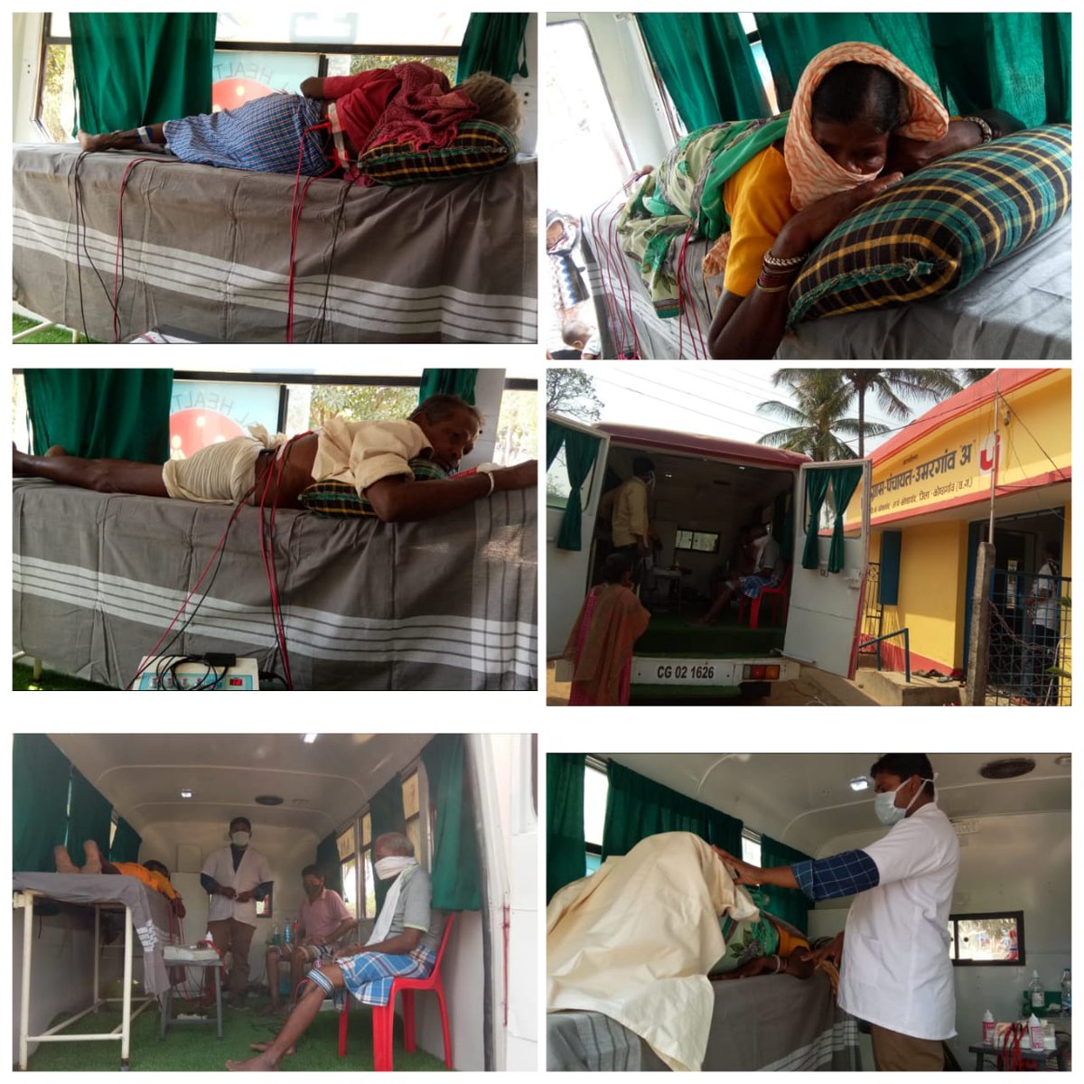 DKondagaon's tweet photo. District kondagaon# फिजियोथेरेपी तुमचो दुआर#(जिला की बुजुर्गो व दिव्यांगों हेतु कार्यक्रम)घरो तक पहुच कर HWC देवखरगव में25 मरीजो का उपचार किआ गया @PMOIndia @MoHFW_INDIA @cghealth_ @bhupeshbaghel @TS_SinghDeo @MohanMarkamPCC @PriyankaJShukla @DC_Kondagaon @swatim80 @pratiksha_pal https://t.co/ku0o1aAofZ