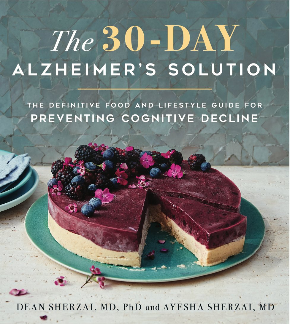 CuratorPR's tweet photo. We are thrilled to share that our clients, and world-renowned neurologists @SherzaiMD released their new book this week, The 30-Day Alzheimer’s Solution: The Definitive Food and Lifestyle Guide to Preventing Cognitive Decline. Available on Amazon, Barnes &amp; Noble and Indie Bound. https://t.co/dGX3JmzJjP
