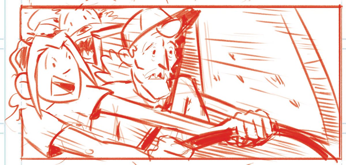 rubberbones_art's tweet photo. Anyone else subconsciously make the face of the character you’re drawing? 😂 #comics #pencils #makecomics https://t.co/ZQA3l1yzGm