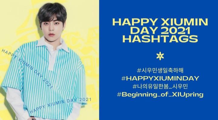 WWEXOL's tweet photo. [ANNOUNCEMENT] In celebration of ace #XIUMIN's birthday! Let's start using the following hashtags and aim for trending worldwide 💙

Reply with your birthday wishes for our fairy below👇

#시우민생일축하해
#HAPPYXIUMINDAY
#나의유일한봄_시우민
#Beginning_of_XIUpring
@weareoneEXO https://t.co/jWEgwmidw6