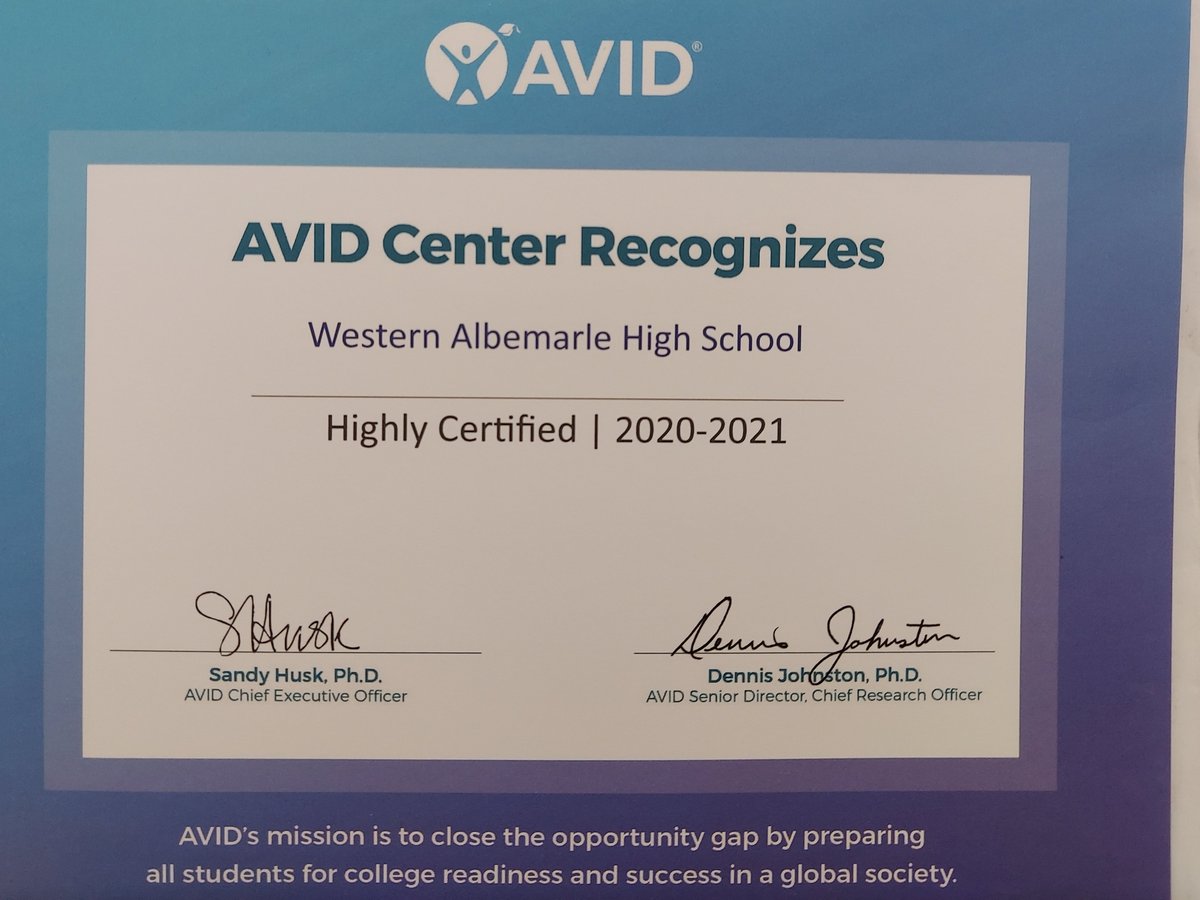 wahs_avid's tweet photo. We cannot do this work without the support of our @wahs_avid students, families @WAHS_Crozet faculty and site-team. Together we can continue our mission of supporting students! So proud of our work! @mrwalshwahs @Will_Schaffer @MagistraKoon @rittenhous1 @Ultimatwarior https://t.co/cmtVaRphXP