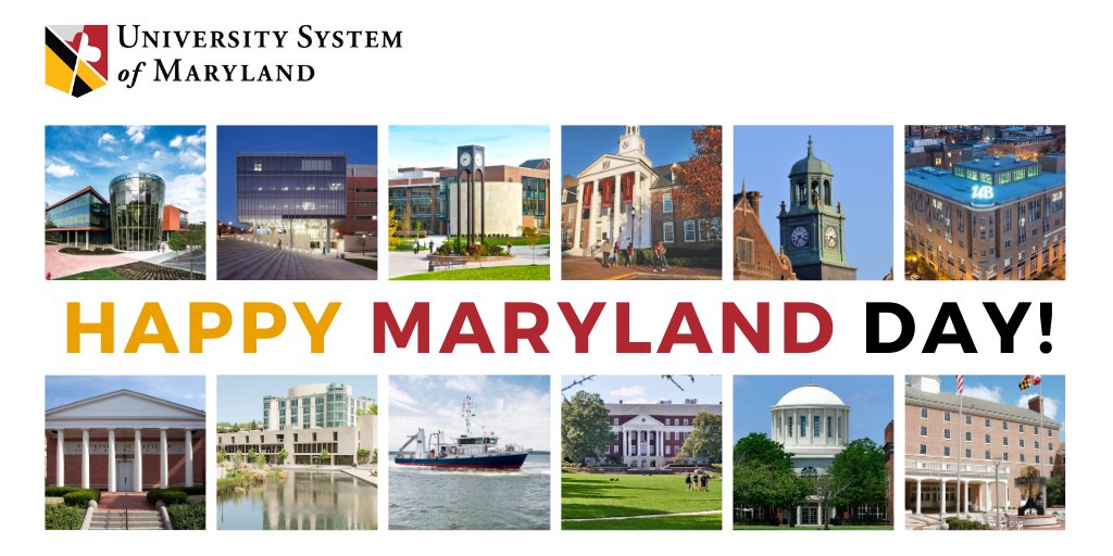 Univ_System_MD's tweet photo. Happy #MarylandDay ๐ป from the University System of Maryland! Itโs the perfect day to celebrate our 12 USM universities and their amazing students, faculty, staff & alumni! #USMproud
Learn more at https://t.co/0VwWKGBvQE https://t.co/iyNuKBupF7