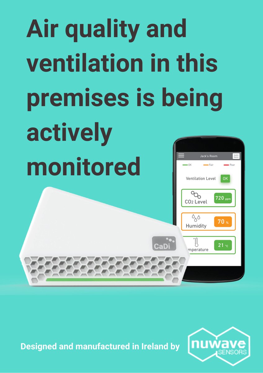 dv4's tweet photo. In addition to all the other COVID-19 precautions in the studio, we've now added ventilation monitoring thanks to this smart device from Irish company @NuWaveSensors https://t.co/8p4aIbjdcA