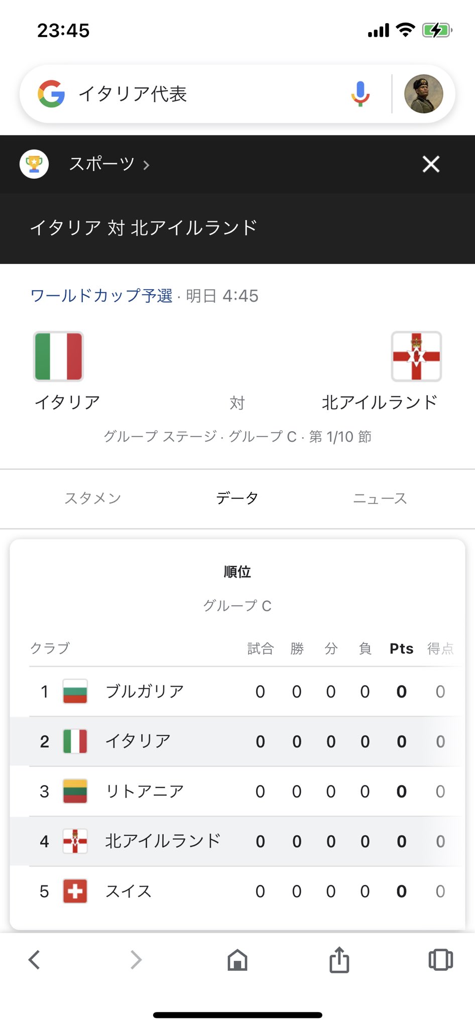 Augustus Mussolini Falso 我らが偉大なイタリアは明日ワールドカップ予選だぜ 応援してくれ 北 アイルランドさんよろしくお願いします ブルガリアとスイスはイタリアに負けたら併合な Augustus Mussolini Falso 我らが偉大なイタリアは明日ワールドカップ予選だぜ 応援してくれ 北 アイルランドさんよろしくお願いします ブルガリアとスイスはイタリアに負けたら併合な