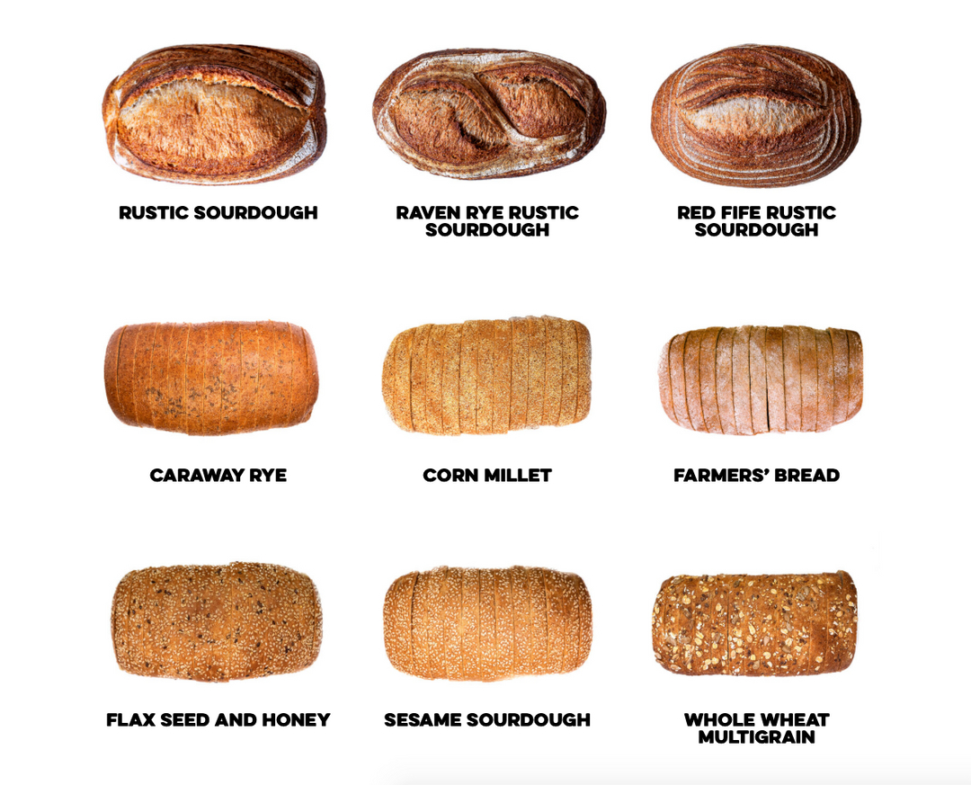 CorbeauxBakery's tweet photo. 6 sliced pan bread recipes: Caraway Rye, Corn Millet, Farmers’ Bread, Flax Seed &amp; Honey, Sesame Sourdough, Whole Wheat Multigrain.
3 artisan-hand-shaped bread recipes: Rustic Sourdough, Raven Rye Rustic Sourdough, Red Fife Rustic Sourdough. https://t.co/drFSl7aYPm