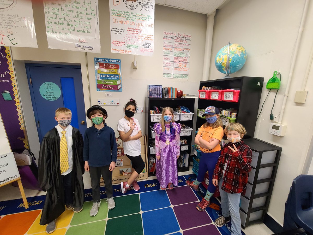 We've got book characters and pajama people in class today! #readathon