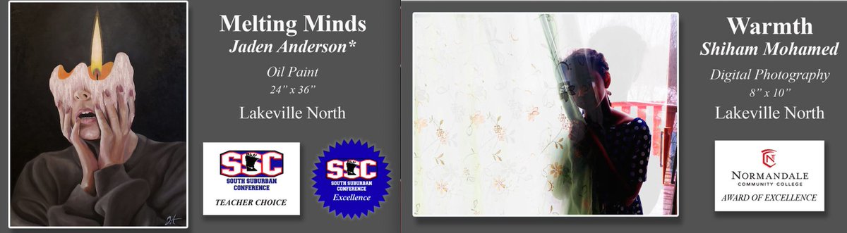 LNHS_Panthers's tweet image. Congrats to our @ln_visual art students who submitted exhibits to the SSC Visual Arts Exhibition.  Specifically to Shiham Mohamed &amp;amp; Jaden Anderson who received the highest honors for their work.  
Here's the link to the SSCVAE Virtual Exhibit: sscvae.weebly.com