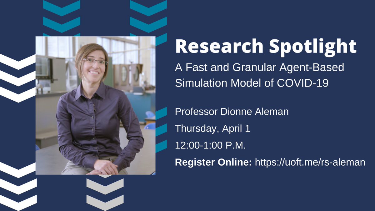 uoftmie's tweet photo. One week until our Research Spotlight with Prof. Aleman! Join us to learn more about the Medical Operations Research Lab’s Pandemic Outbreak Planner  &amp; how it can help public health officials make evidence-based decisions about which measures to enact. https://t.co/3IaPXiLGrF https://t.co/KPWvPxeUNg