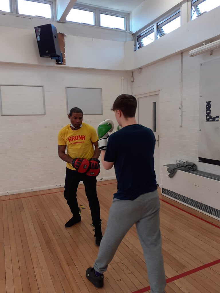 WayneElcock's tweet photo. Back on the road today coaching boxing in schools for @BoxClever2 #boxing #boxingtraining #boxinginschools https://t.co/bCE3UTFsTr