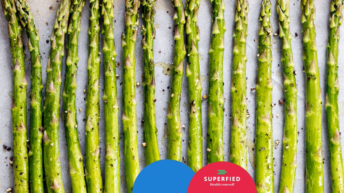 BeSuperfied's tweet photo. RED & BLUE balancing foods such as asparagus are high in vitamin B1, B2, B9 & vitamin E.
They are known to be a calming food & good for #stressrelief
#SupportLocal #Seasonal #Health
🔵🔴🟢Take the @BeSuperfied test, reveal your body type & #HealthYourself
#BeSuperfied https://t.co/qR44zEtsAr