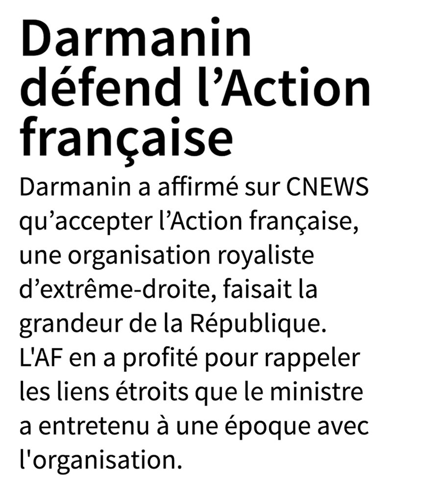 @CaroleDelga @Occitanie Je pose ça là.. #DissolutionActionFrançaise #DarmaninDémission
