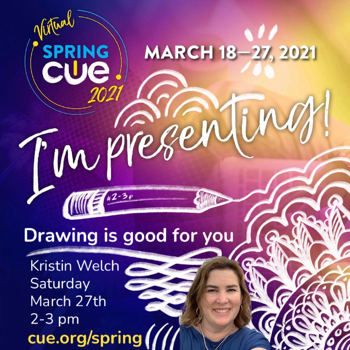 hellokritty's tweet photo. It's almost time!!! Come play! @ #SpringCUE sessions: Geometry is Virtually Everywhere #Hoy #Today at 4p and #Drawing is Good for You❤️💕✏️ #Caturday 3/27 @ 2p #CUELA #WeAreCUE #SEL #Math https://t.co/OpLto0OoRv
