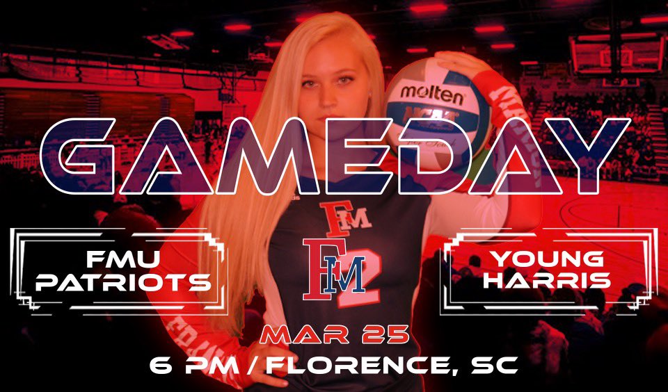 See us in action at 6pm!
📍Smith University Center
📊 fmupatriots.com/sidearmstats/w…
📷 pbcsportsnetwork.com/fmupatriots/?B…