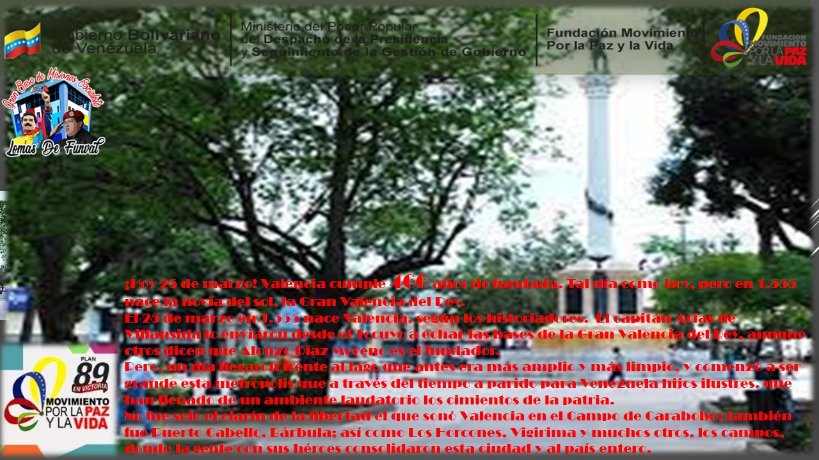 GBMP_LomasdeF's tweet photo. #FelizCumpleañosValencia 466 años de Fundada
Fue en la novia del sol, donde se aprobó la Constitución de 1.830. En la Plaza Mayor de Valencia, en la hoy Plaza Bolívar, los parlamentos de 1.830 juraron cumplirla y hacerla cumplir. @vargas_mimou @NicolasMaduro @MCarabobo1 https://t.co/1ahj9ZaUV7
