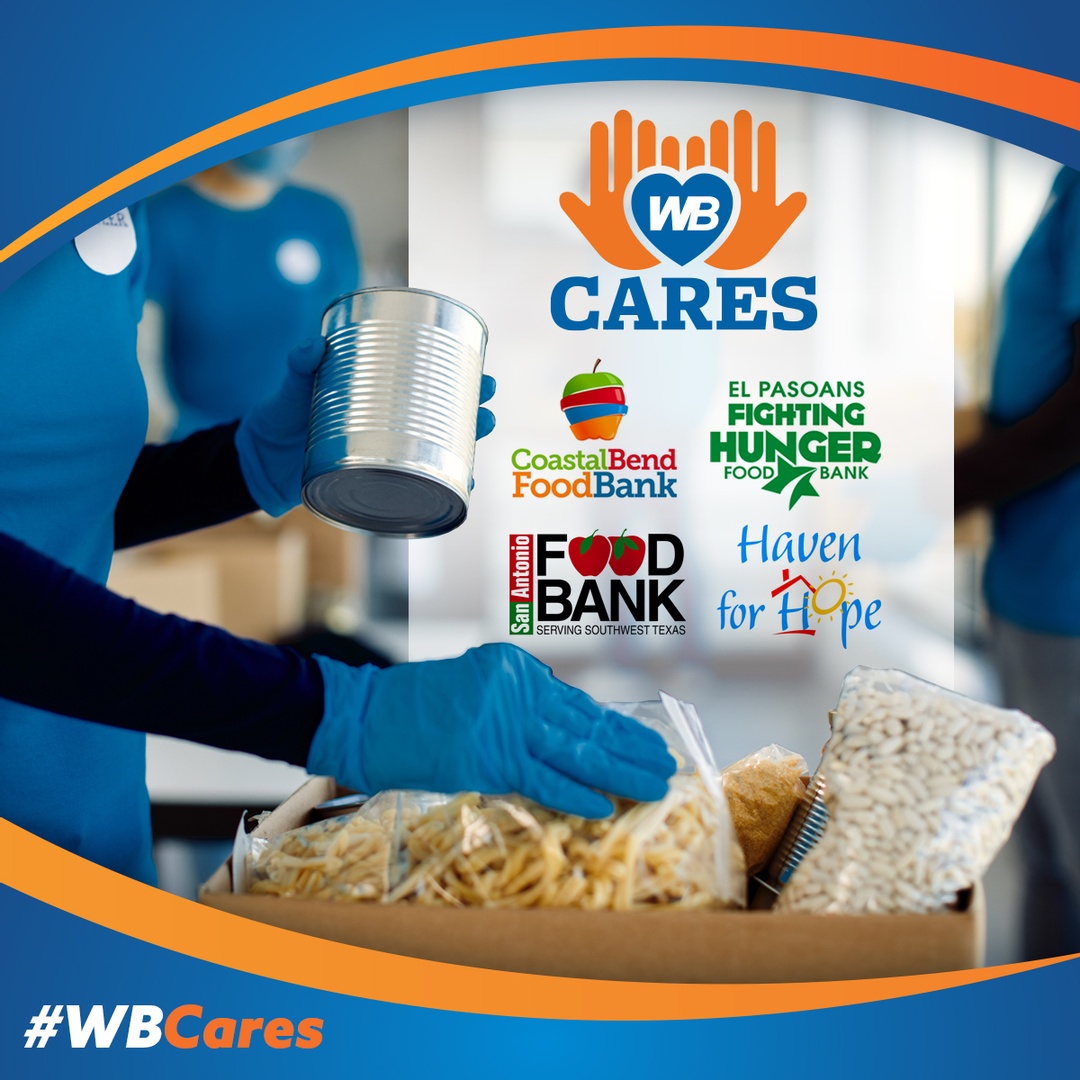 WBLiquors's tweet photo. This month, we are proud to support such important organizations as the @CoastalBendFB, @safoodbank, @elpasofoodbank, and @HavenForHope. #WBCares https://t.co/3RePzWtFzw
