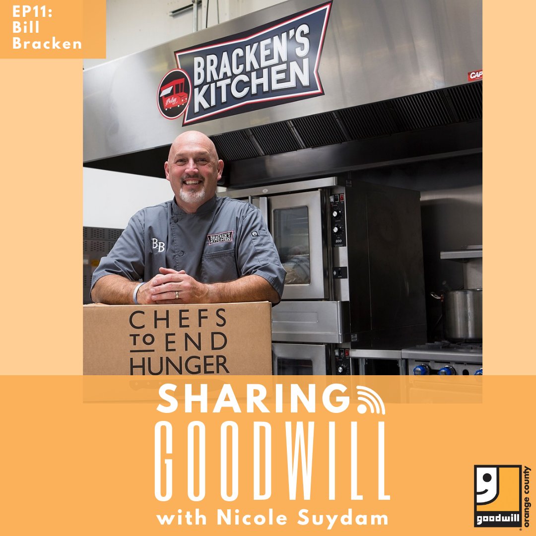 ocgoodwill's tweet photo. Listen to Bill Bracken of @BrackensKitchen share the amazing way he helps others through food in our latest episode of #SharingGoodwill!
🎙Listen now on Spreaker: https://t.co/dTpzhZMJlH and wherever you listen to podcasts. https://t.co/NsaJ9JLMGo