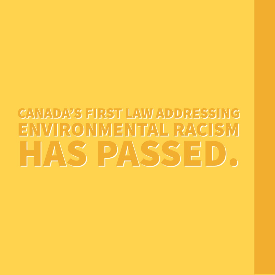 Yesterday, #BillC230- the National Strategy Redressing Environmental Racism Act- passed its second reading and will now go to a House of Commons committee to be studied further. ⁠⁠It is now one step closer to becoming law — the first of its kind in Canada!