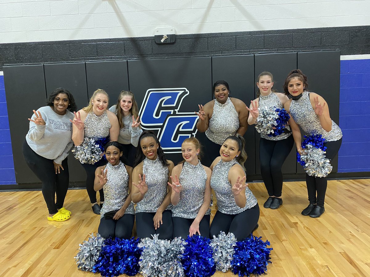 WranglerBelles's tweet photo. We dazzled the crowd at our final Lady Wranglers basketball game of the season! Looking stunning in silver, go Wranglers! ๐ค #seecisco https://t.co/ZGoDpbzmh7