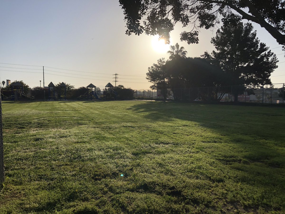 Another beautiful morning. Every day that goes by is one day closer to seeing kids on this playground! #nsdnow #we