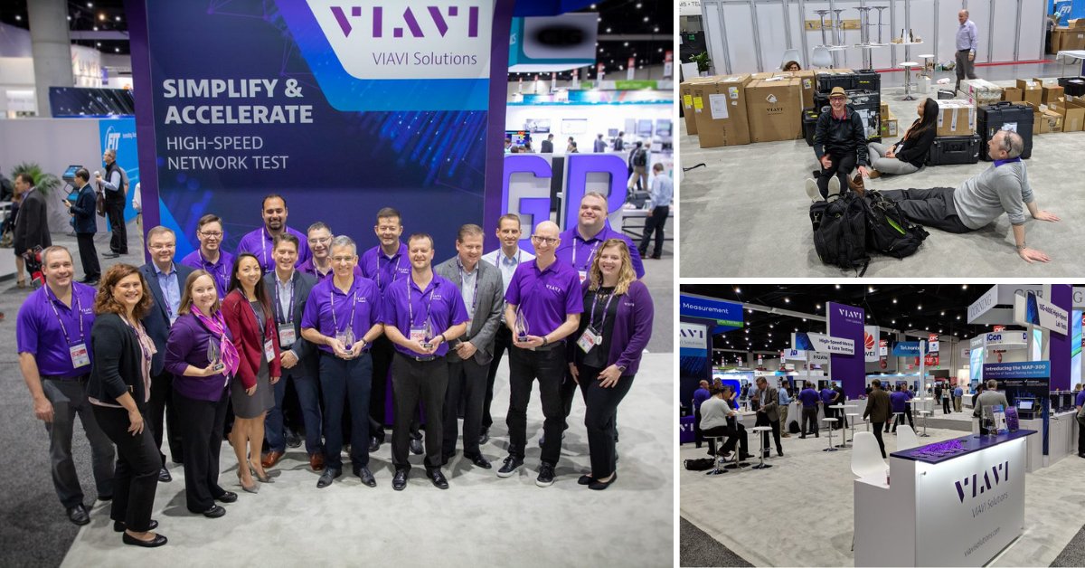 ViaviSolutions's tweet photo. #Throwback to March 2019 when we attended #OFC19 in San Diego, California. We look forward to meeting customers, partners and industry colleagues again at future events. @ofcconference #telecoms https://t.co/ZRZrPOAMj6