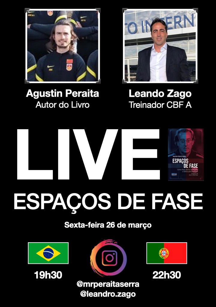 "Espaços de Fase" - Lançamento do Livro em Português

Sexta (26/03)
Instagram
Horários no banner
* compartilhe com os possíveis interessados

<a href="/MrPeraita/">Agustin Peraita</a> 
<a href="/EspaciosdeFase/">Espacios de Fase</a>
