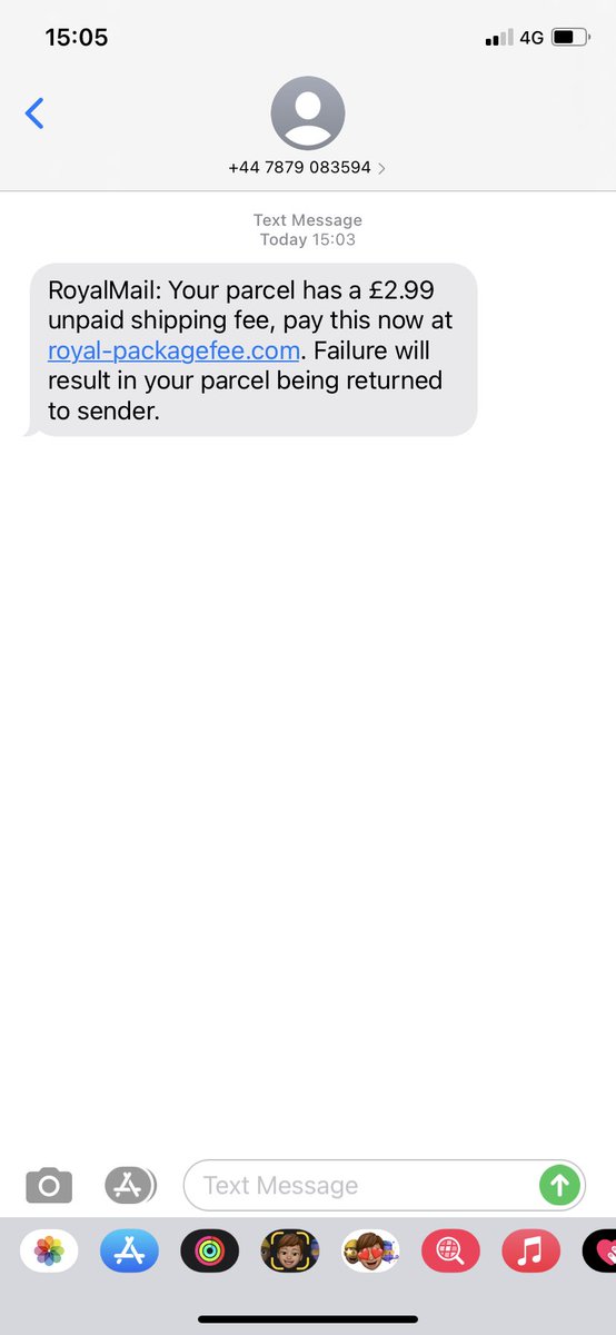 Katecurry1981's tweet photo. @RoyalMail is this a scam or one of yours? #thanks https://t.co/o8qkhXZxJp
