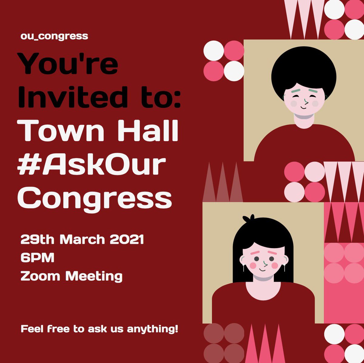 Tweet questions for us with the hashtag #AskOUrCongress and we will answer those at the Town Hall Monday night! Submit those questions!!