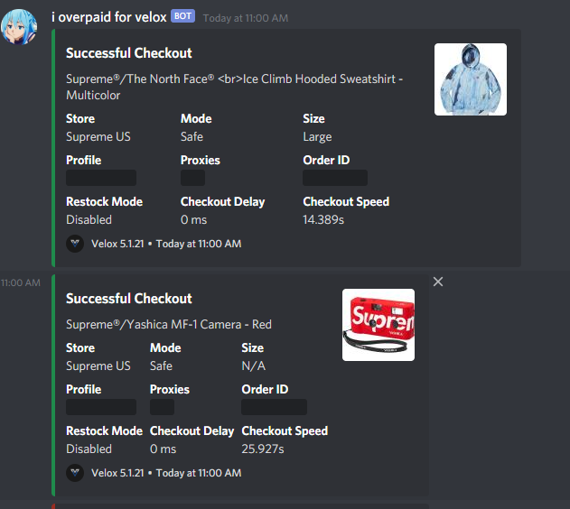 thanks <a href="/VeloxBots/">Velox</a> 
hopefully some restocks as well 😉