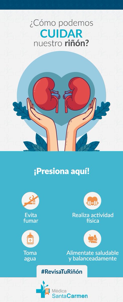 ¡Cambia tus hábitos! al tener una vida más saludable reducimos el riesgo de enfermedades, acude a tu médico para un chequeo general y poder prevenir, diagnosticar o tratar a tiempo cualquier padecimiento #RevisaTuRiñón