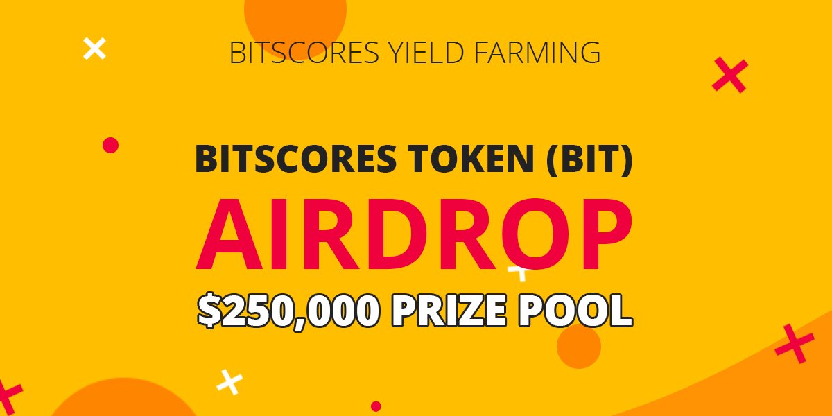 🏆 Follow us &amp; Retweet this tweet, Specify the ETH address in the tweet comment to get 10 #BIT ($10 worth) or 50 #BIT ($50 worth) #BitScores Airdrop Tokens!
🎁 $250,000 Prize Pool
Full rules: bitscores.finance/airdrop

#giveaway #airdrops #bounty #giveaways #defi #eth #btc #airdrop