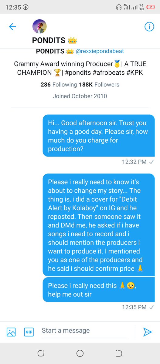 kinqbrizy1's tweet photo. @rexxiepondabeat please boss check your DM, i really need this please 🙏🥺🙇‍♂️
👉Guys please help RT and tag @rexxiepondabeat abeg 🙏😭😓😩
@rexxiepondabeat 🙏🙏
#KPK #kpkvideo https://t.co/GQbJrIYJmq