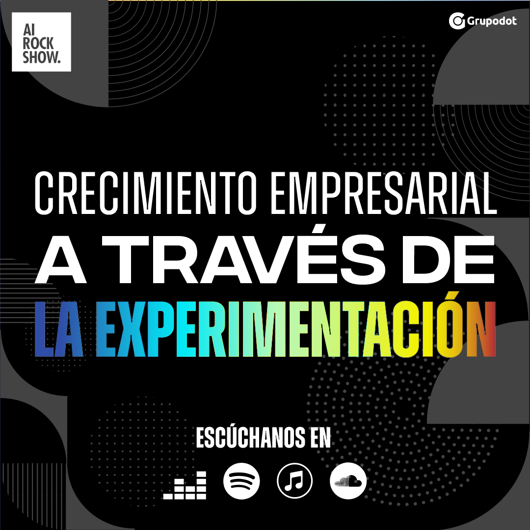 grupodot's tweet photo. #AIRockShow ¿Cómo la experimentación puede llevar a las compañías a niveles de desarrollo e innovación tan altos, que les otorga una ventaja competitiva?

Entrevista completa: https://t.co/SYG1zIeHxX
Spotify: https://t.co/vVc7dYJNPe
Todos los capítulos: https://t.co/Kn6icsezxS https://t.co/nAe1NdkqZF