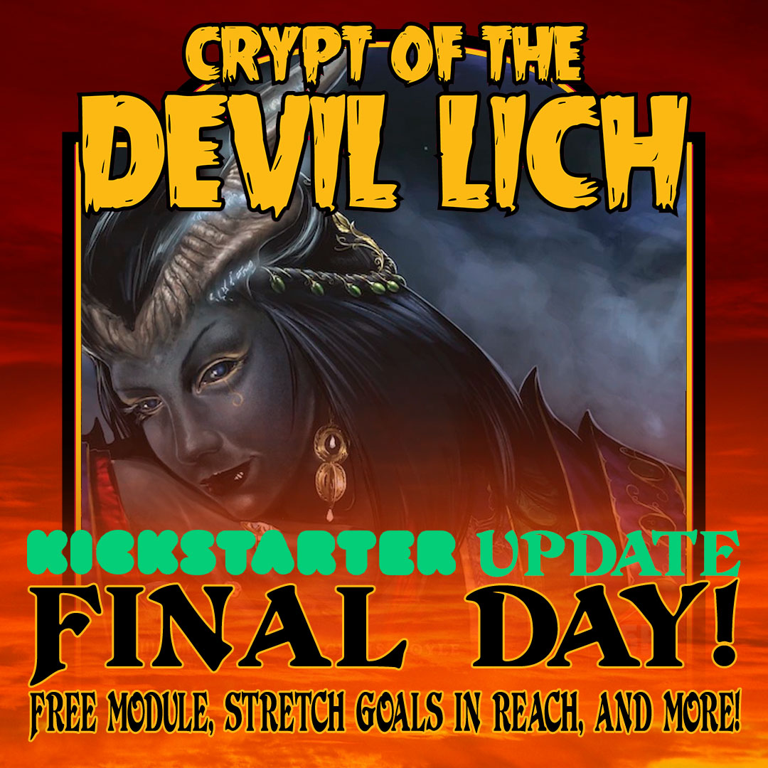 GoodmanGames's tweet photo. Kickstarter Update: Final day! Free copy of "Pillars of Pelagia" - and stretch goals within reach!
https://t.co/GyaI3qw2ch
#GoodmanGames #DevilLich #Kickstarter #5E #DnD https://t.co/8ytuGIgsiU
