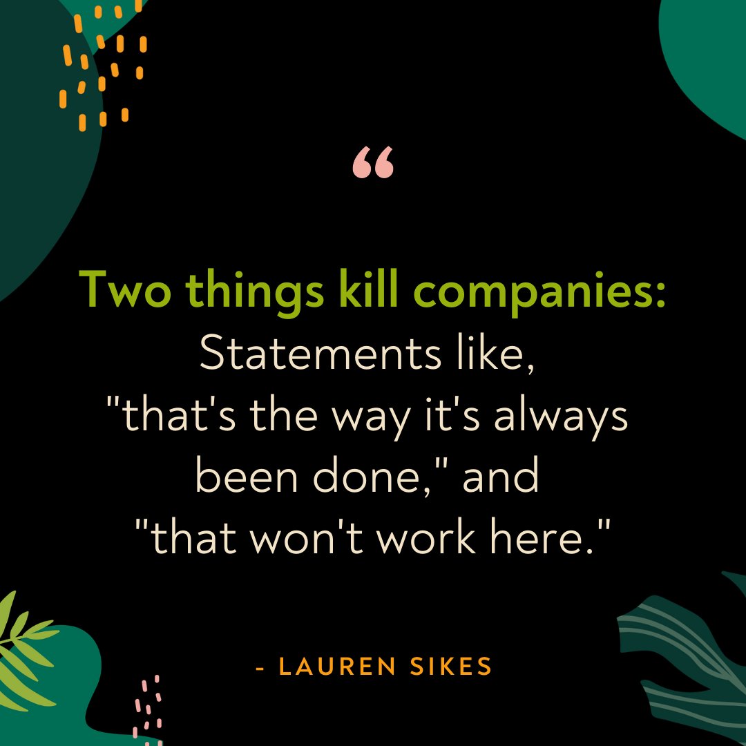 lauraclick's tweet image. Is your company guilty of this? 😳

Listen to my conversation with @SikesL of @DesignEdToday to discover how to combat this way of thinking: bit.ly/3tOOZUy

#makeitbrave #companyculture