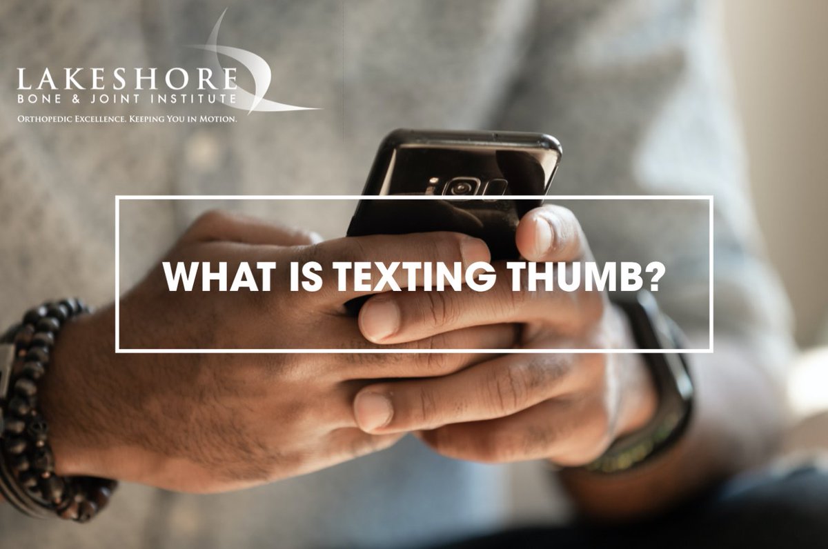 LBJI_IN's tweet photo. TEXTING THUMB | Texting thumb is a term used to describe injuries that cause strain and stress from repetitive and excessive use of smartphones. The thumb is often used to type, but it lacks the dexterity to withstand repetitive use. Visit our Facebook page to learn more! https://t.co/rLF7BOvPNj