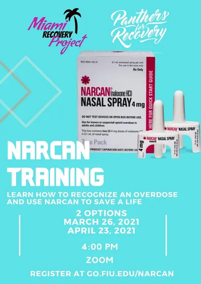 CodytheCamel's tweet photo. Tomorrow, join @Panthers4F and @MiamiRProject for a virtual Narcan training session. Learn how to recognize the signs of an overdose and use Narcan to save a life! RSVP here:  https://t.co/V1PtMPzERO https://t.co/GbN3Z7BfK0