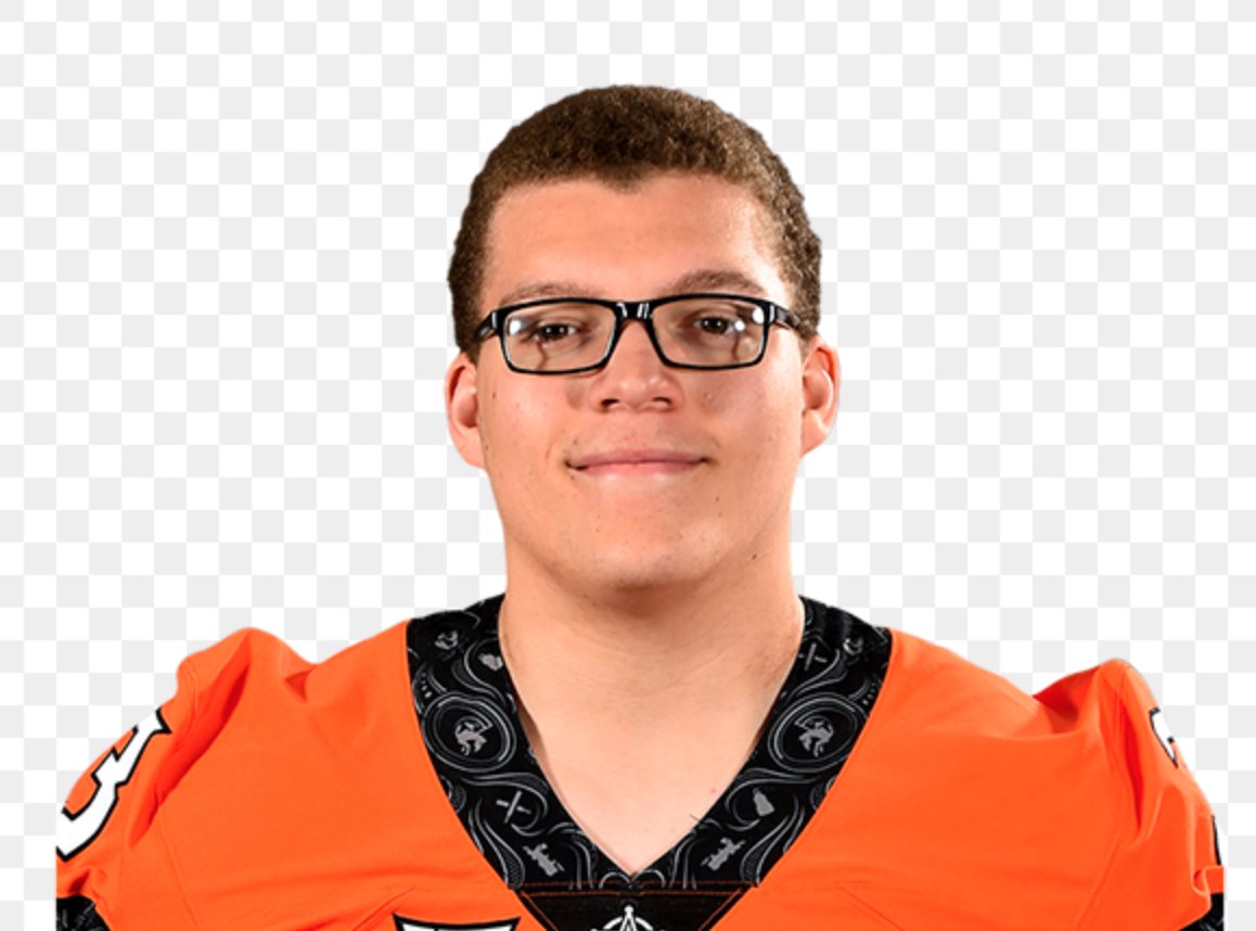Steelerfury's tweet photo. With the 20th pick in the #21SteelerFuryDraft the Chicago Bears and Sheppardmj select:  OT, Teven Jenkins, Oklahoma State @osucowboys https://t.co/CfTjjPVu2p