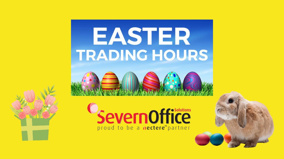 SevernOffice's tweet photo. Any orders placed on Thursday 1st April will be delivered after the bank holiday on Tuesday 6th April. Stock up on your business supplies #Easter #eastertrading #businesssupplies #stockup https://t.co/Aa2nK4AoBq