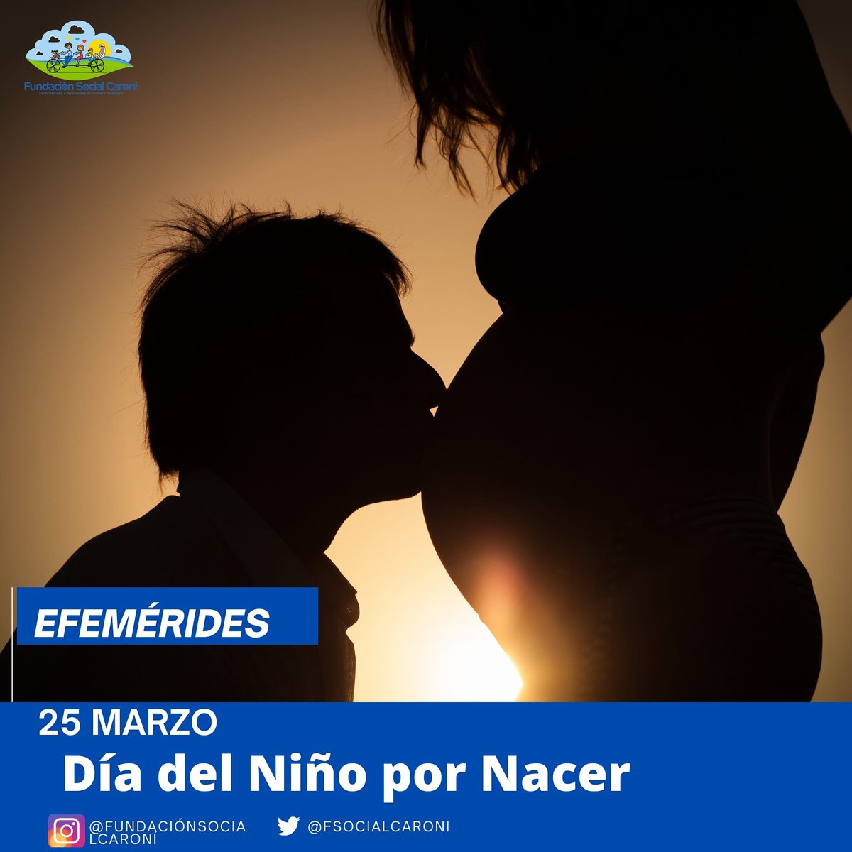 FSocialCaroni's tweet photo. #25Marz 🗓 ||Día del Niño por Nacer se celebra cada 25 de marzo y busca conmemorar, promover y defender la vida humana desde la concepción en el vientre de la madre.

#Efemérides 
#LaCovidNoEsCoba https://t.co/ltj7CfIgNU