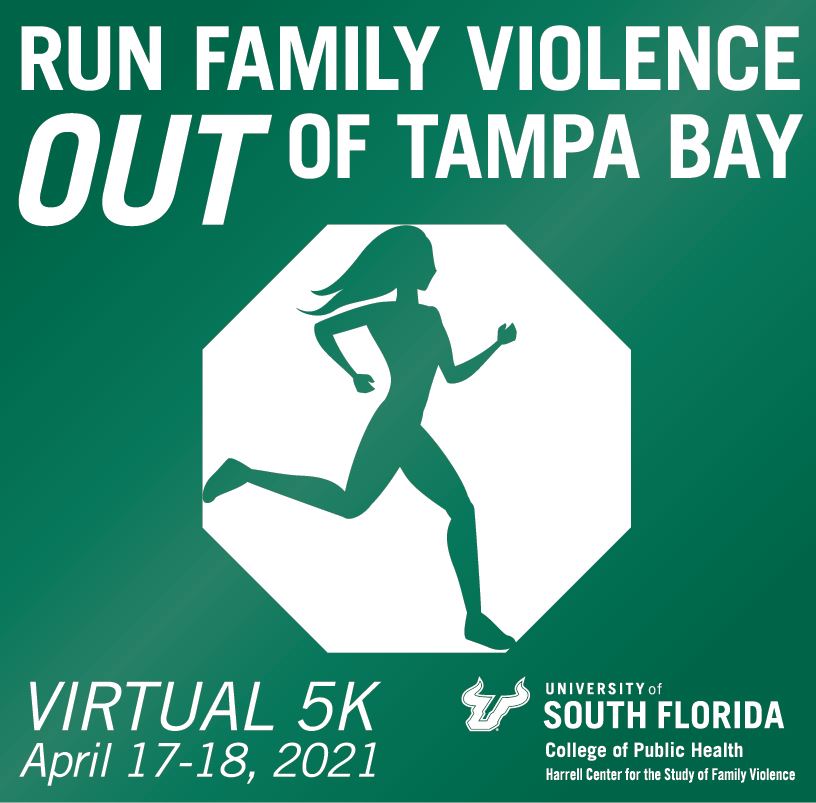 usfcoph's tweet photo. THIS FRIDAY is the deadline to guarantee your shirt for the race! Help “Run Family Violence Out of Tampa Bay”  in @USFHealth's first virtual 5k on April 17-18 to benefit the Harrell Center for the Study of Family Violence at the USF COPH: https://t.co/dKeVGTYOiS #USFCOPHRocks! https://t.co/Huadfh9hL3