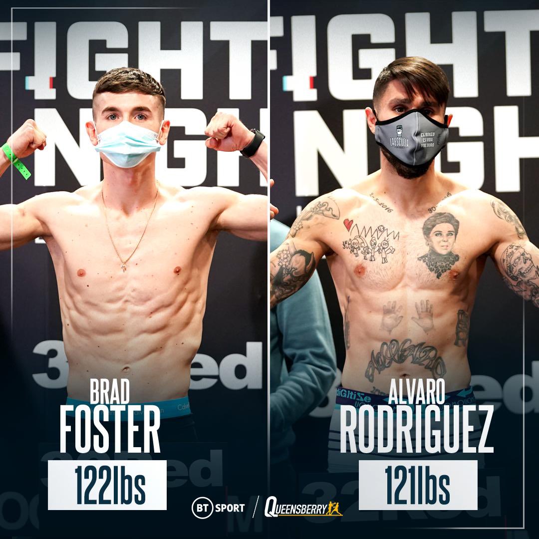 FrankWarren's tweet photo. Brad Foster fights for the vacant IBF International Super-Bantamweight Title tomorrow in London ⚖️ #FosterRodriguez https://t.co/4HdjXBIpRQ