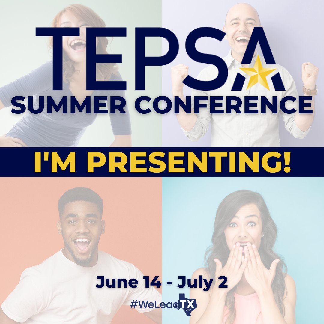 hollyteaches's tweet photo. I'm excited to announce that I will be presenting this summer at TEPSA.  Register @TEPSAtalk &amp; look for my session called “504 Coordination, More Than Just Paperwork (How to Make a Difference Without Getting Overwhelmed)”.  See you there! #weleadTX https://t.co/vqkejsXBf1