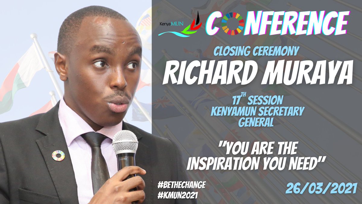 ModelunKenya's tweet photo. Welcoming the 17th Session Secretary General @richardmuraya for the Closing Ceremony as he sheds some light on his experiences and expectations.
#bethechange
#kmun2021
#AFFRoundtable #100TweetsForTemples #2021MMM #AFCON2021Q #abc730
@StrathmoreMUN @StrathU @StrathmoreSC https://t.co/fhxk3SX3FU