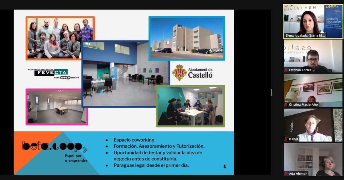 Beta_Coop's tweet photo. 😍 Així va anar el 3er seminari de “Emprender en 6 pasos”, el cicle que portem en marxa des de febrer fins a juny per a poder ajudar als futurs i futures emprenedors i emprenedores. Encara en queden 3!

Si vols apuntar-te pots fer-ho ben ràpid i fàcil ací: https://t.co/xsJi7piHsX https://t.co/8QQokgGDGv